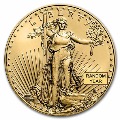 1 oz American Gold Eagle Coin Bu  (Random Year)