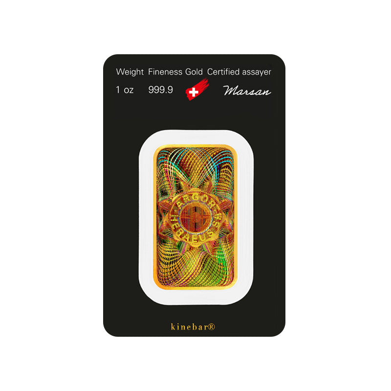 1 oz Argor-Heraeus Kinebar Gold Bar (New w/ Assay)