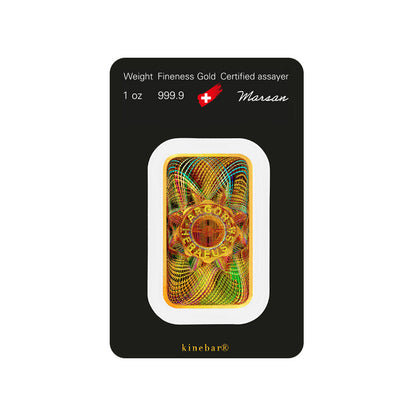 1 oz Argor-Heraeus Kinebar Gold Bar (New w/ Assay)