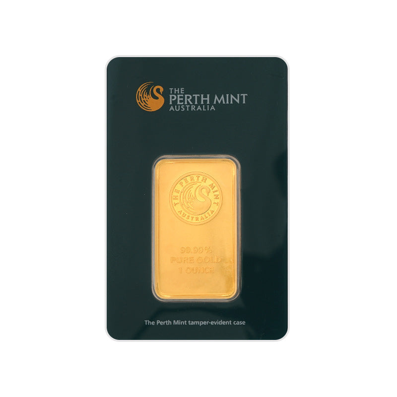 1 oz Perth Mint Gold Bar (Green Assay)