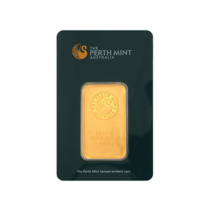 1 oz Perth Mint Gold Bar (Green Assay)