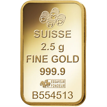 1 Gram PAMP Suisse Fortuna Veriscan Gold Bar (New w/ Assay)
