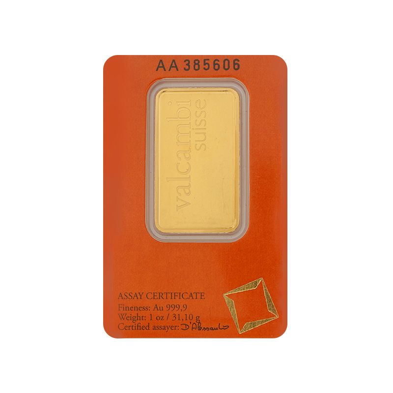 1 oz Valcambi Suisse Gold Bar