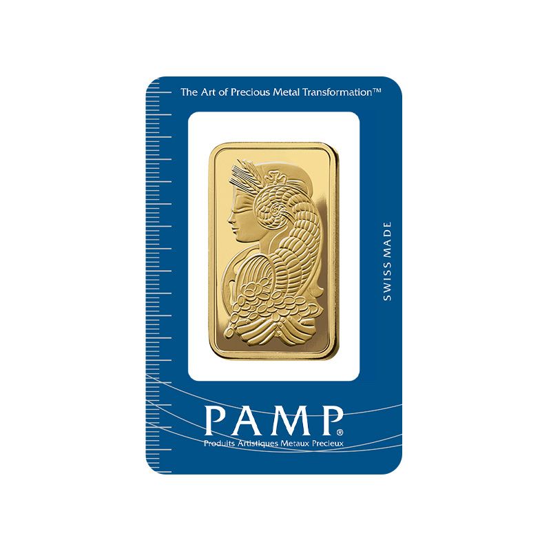 1 oz Pamp Lady Fortuna Gold Bar VERISCAN™
