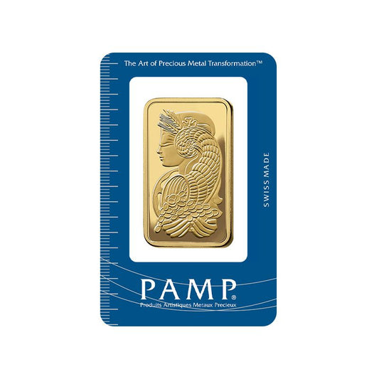 1 oz Pamp Lady Fortuna Gold Bar VERISCAN™
