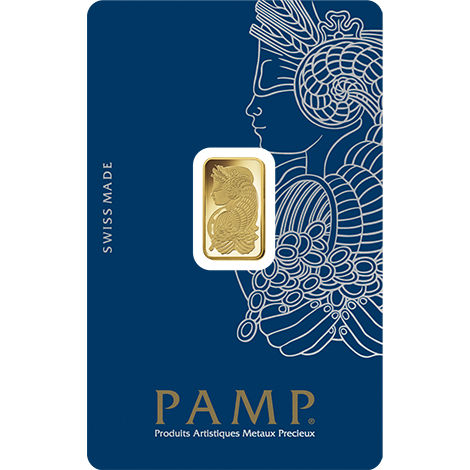 1 Gram PAMP Suisse Fortuna Veriscan Gold Bar (New w/ Assay)